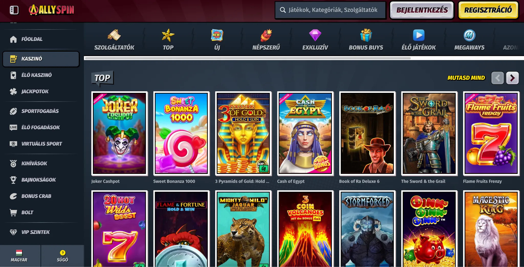 AllySpin Casino Vélemények 2026 🥇 100%-os bónusz akár 150.000 Ft