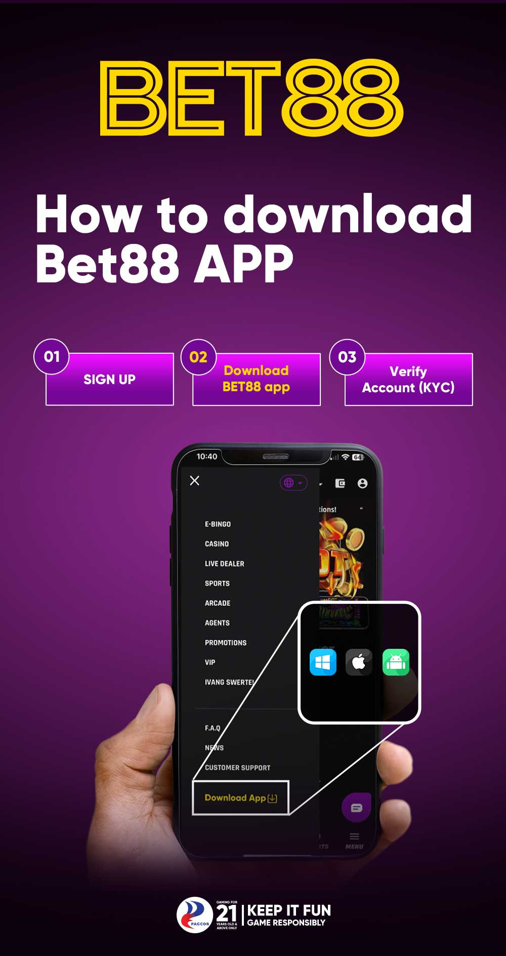 Download Bet88.ph app now