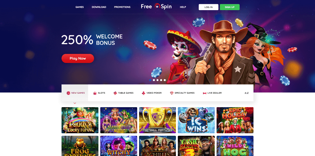 Free Spin Casino Review 2025 | 250% Welcome | Casino Bros