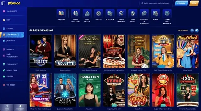 Wonaco Casino | paljon pelejä ja bonuksia 🤑!