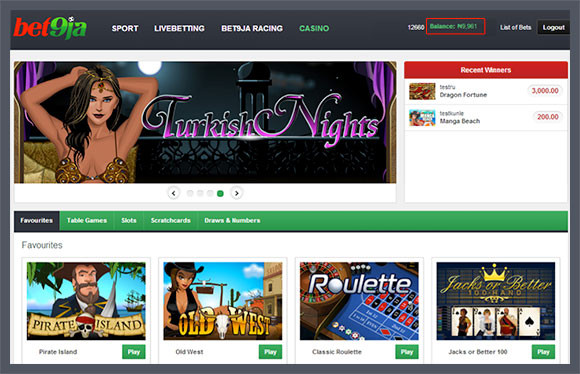 Bet9ja Nigeria Sport Betting,Premier League Odds,Casino,Bet