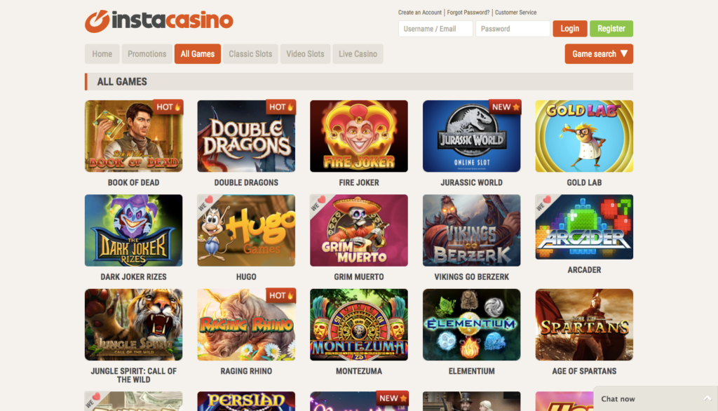 InstaCasino Review & Bonus Offers - casinoMACRO