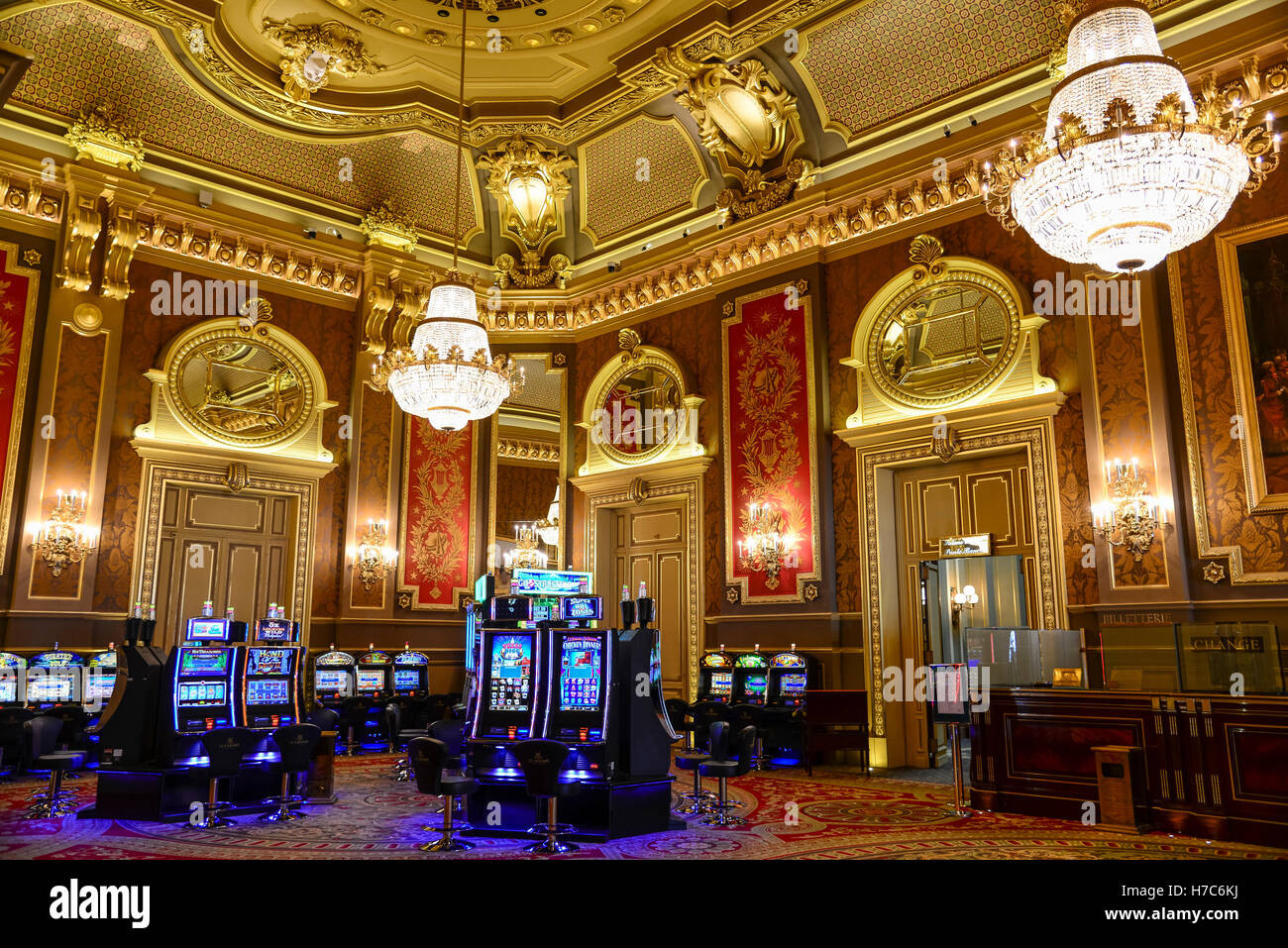 Interior of Casino de Monte-Carlo, Monaco Stock Photo - Alamy