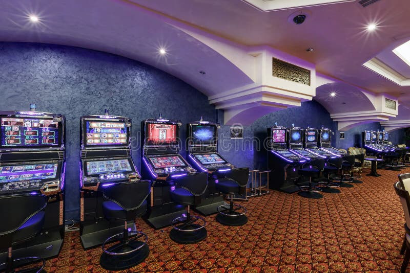 LAS VEGAS, USA - MAY, 2017: Interior of Elite Luxury Vip Casino with ...