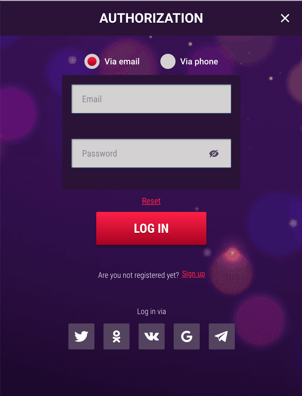 MagicReels Casino ® Login
