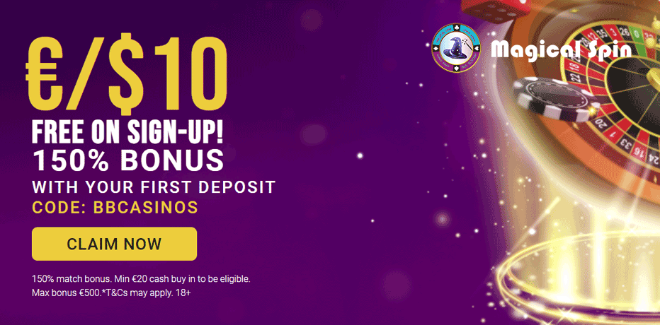 Magical Spin Promo Code for €10 Free on Registration
