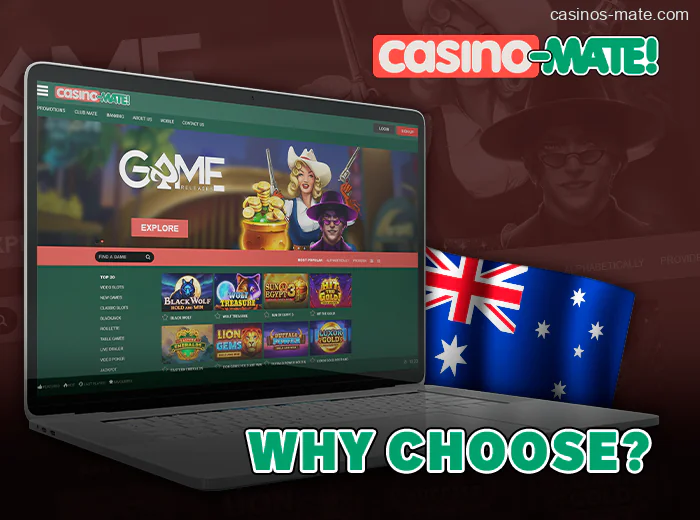 Casino Mate Australia [Bonus $1,400 + 80 FS] Login