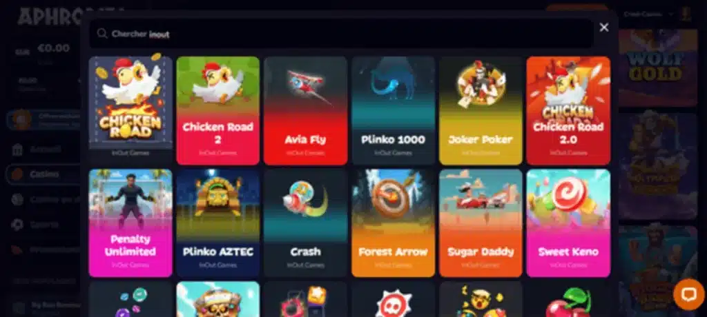 Aphrodite Casino Bonus France (2026) - 5 000€ offerts