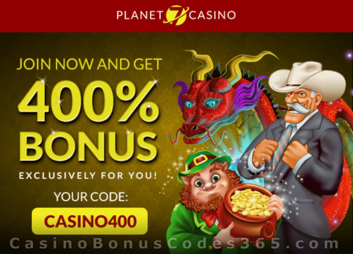 Planet 7 Casino 400% Welcome Bonus | Casino Bonus Codes 365