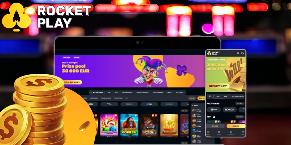 Bonus up to 300 AUD at Rocket Play Casino for Australian gamblers