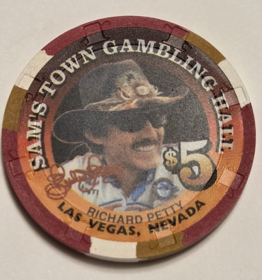 Sam's Town $5 LE 1998 Richard Petty Las Vegas, Nevada Gaming Casino ...