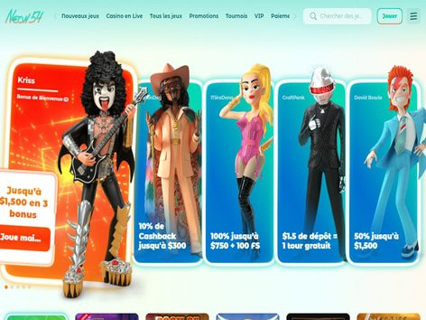 Neon54 Casino : 1000€ + 50 Free Spins Disponible Sur Neon