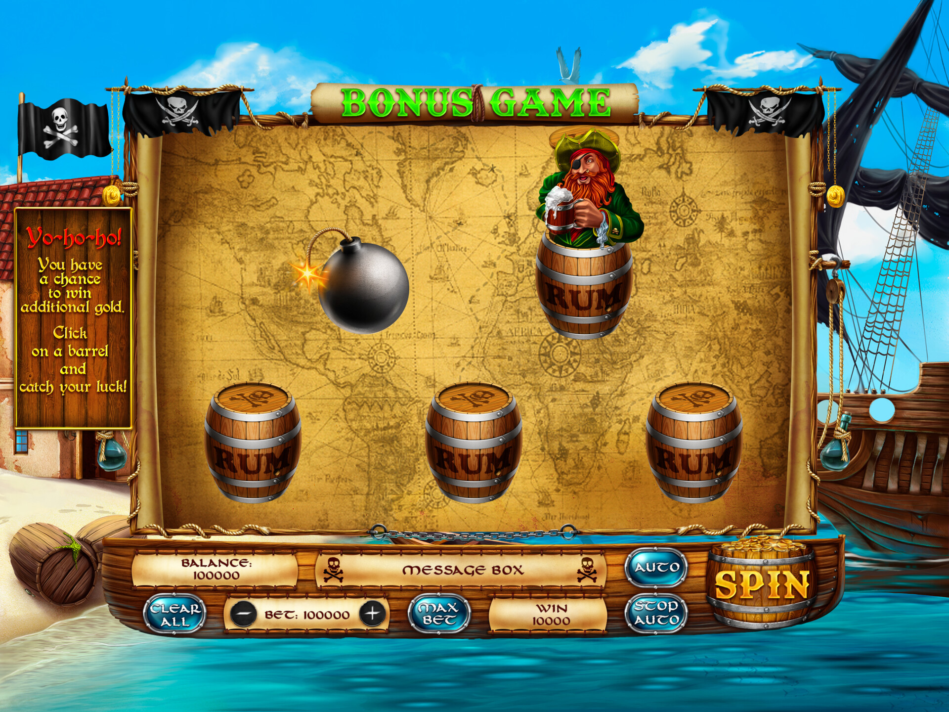 ArtStation - Bonus round for the Pirates Themed slot