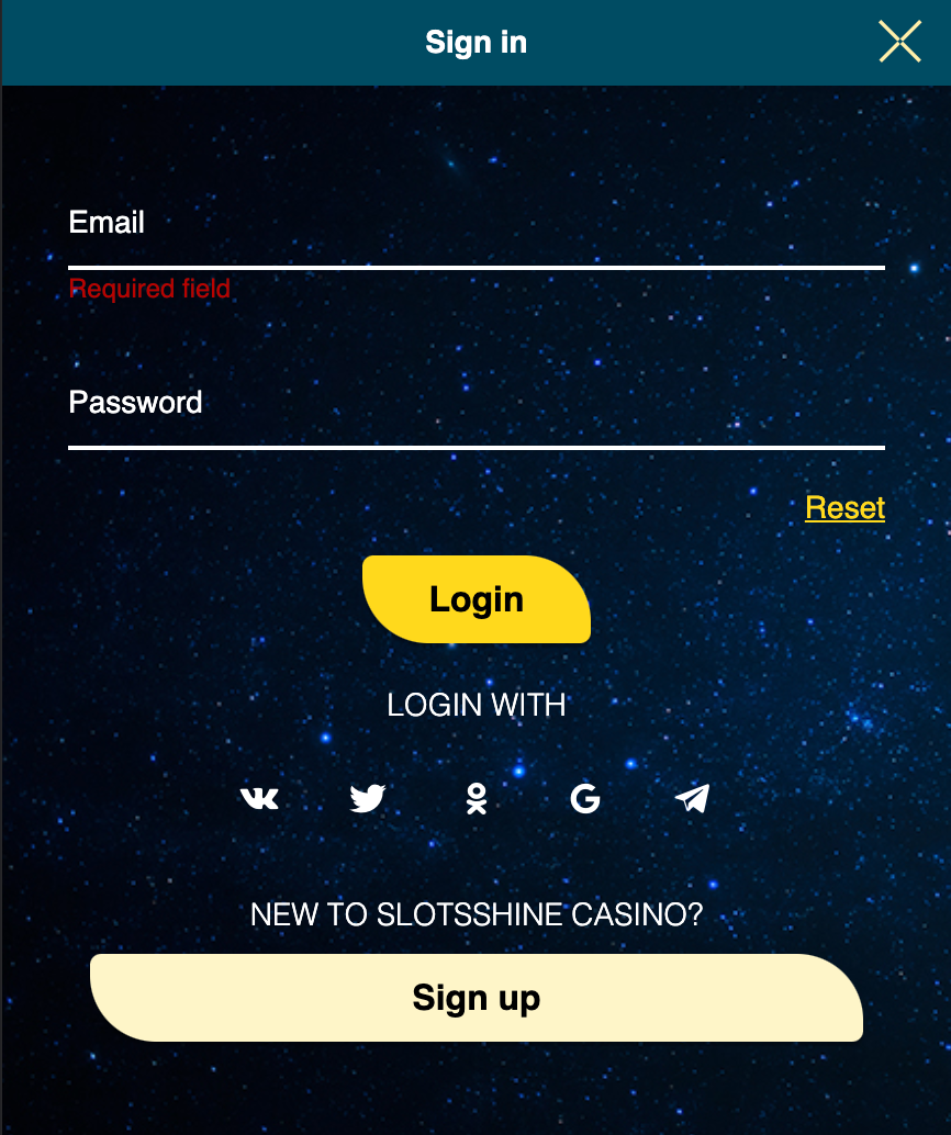 lots Shine Casino Login