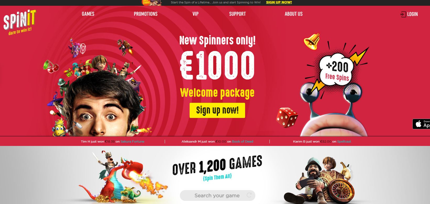 Online Casino Gids - Spinit uniek VIP arrangement bij aanmelding, 100% ...
