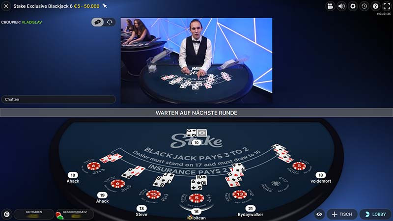 Stake Live Casino im Test » Roulette, Blackjack & mehr