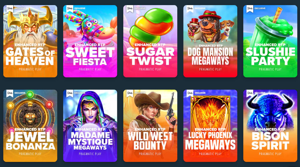 Stake Enhanced RTP » Exclusive Pragmatic Slots Series!