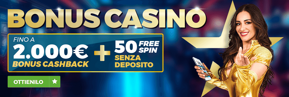 Starcasino Bonus Benvenuto: 50 giocate senza deposito e 2000€
