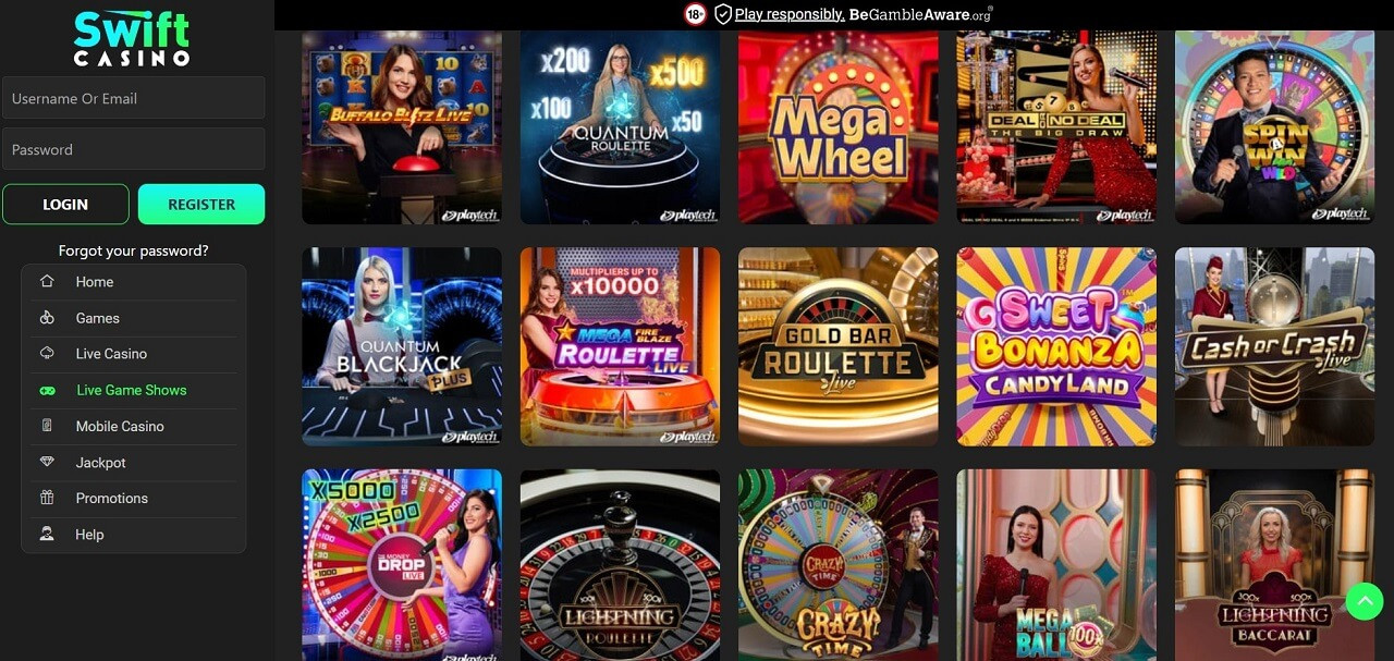 Swift Casino anmeldelse og bonus