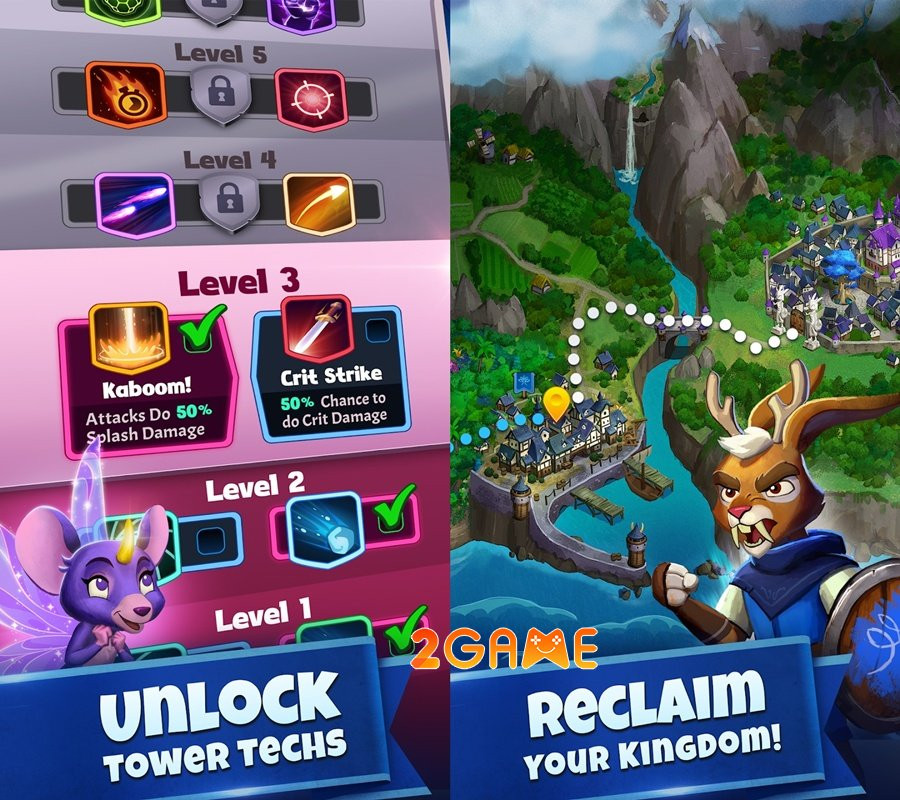 Tower Rush - Game phòng thủ tháp PvP thời gian thực đầu tiên