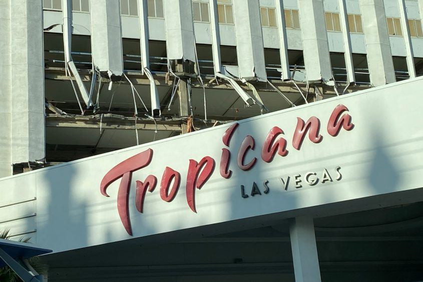 Here's Your Bird's Eye View of the Tropicana Demolition | Vital Vegas