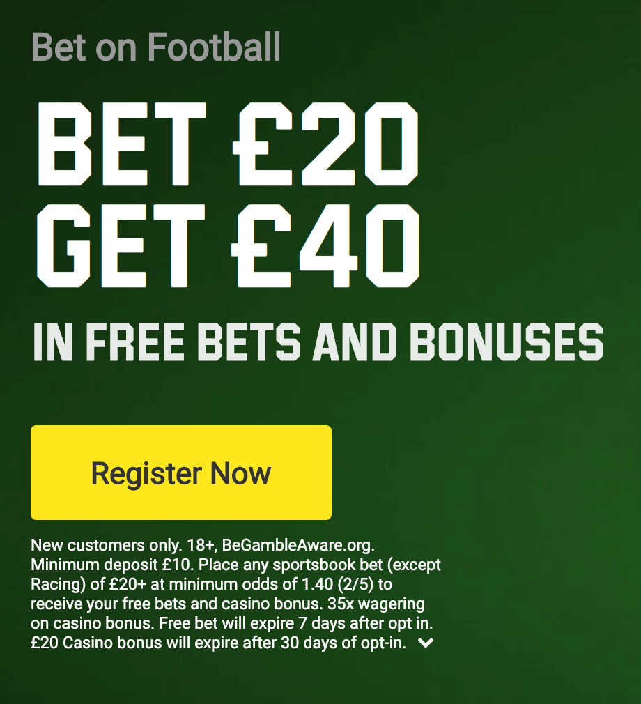 Unibet Promo Code - £40 Free Bet + £10 Casino for December 2019