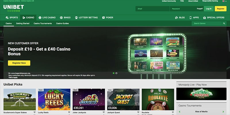 Unibet Casino - Review and Appraisal from Casino Gazette