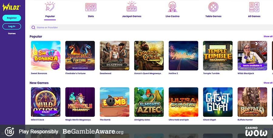 Wildz Casino Bonuses | Get More